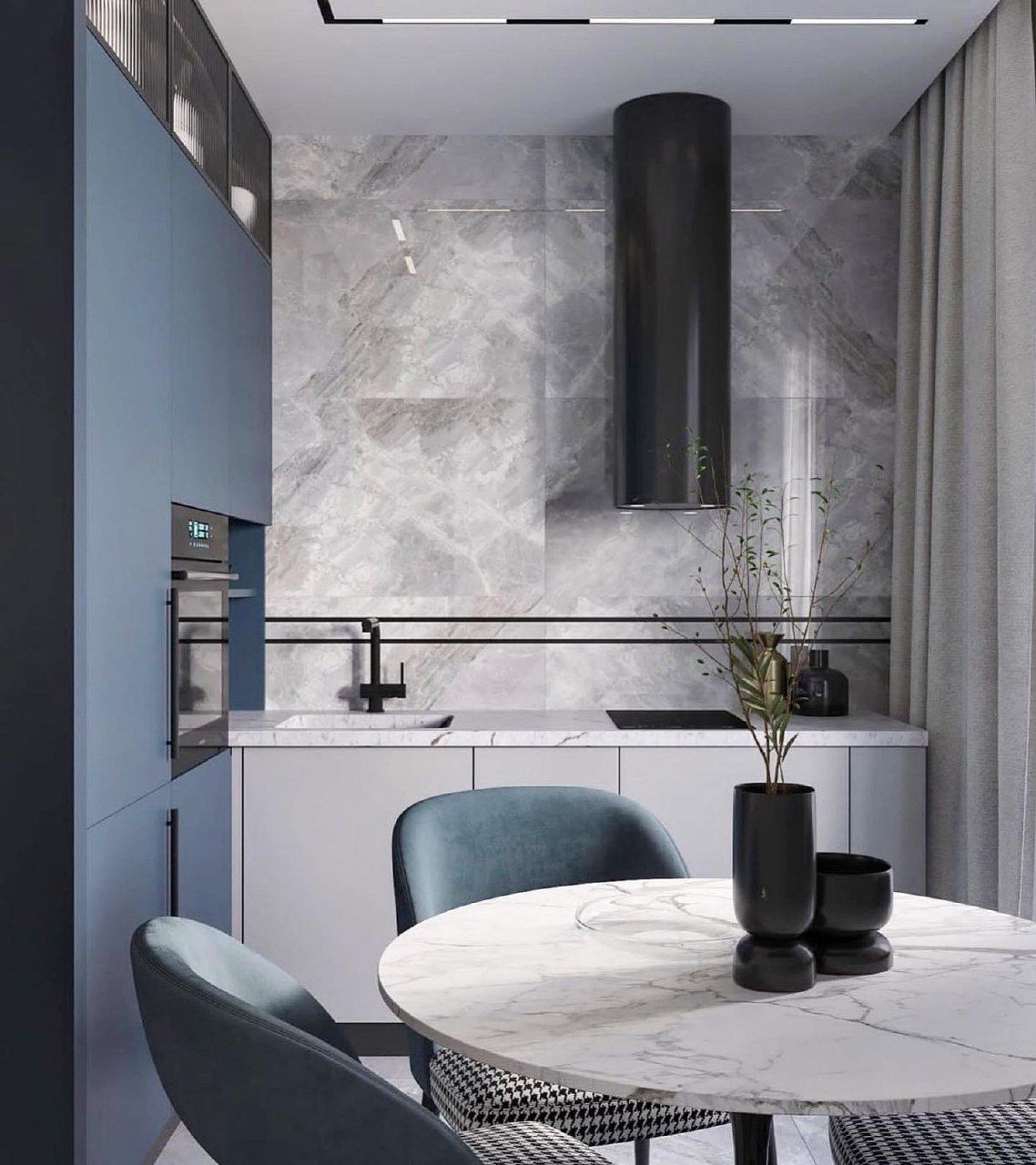 Кухня в современном стиле, ЖК «Альпийский квартал» - фото