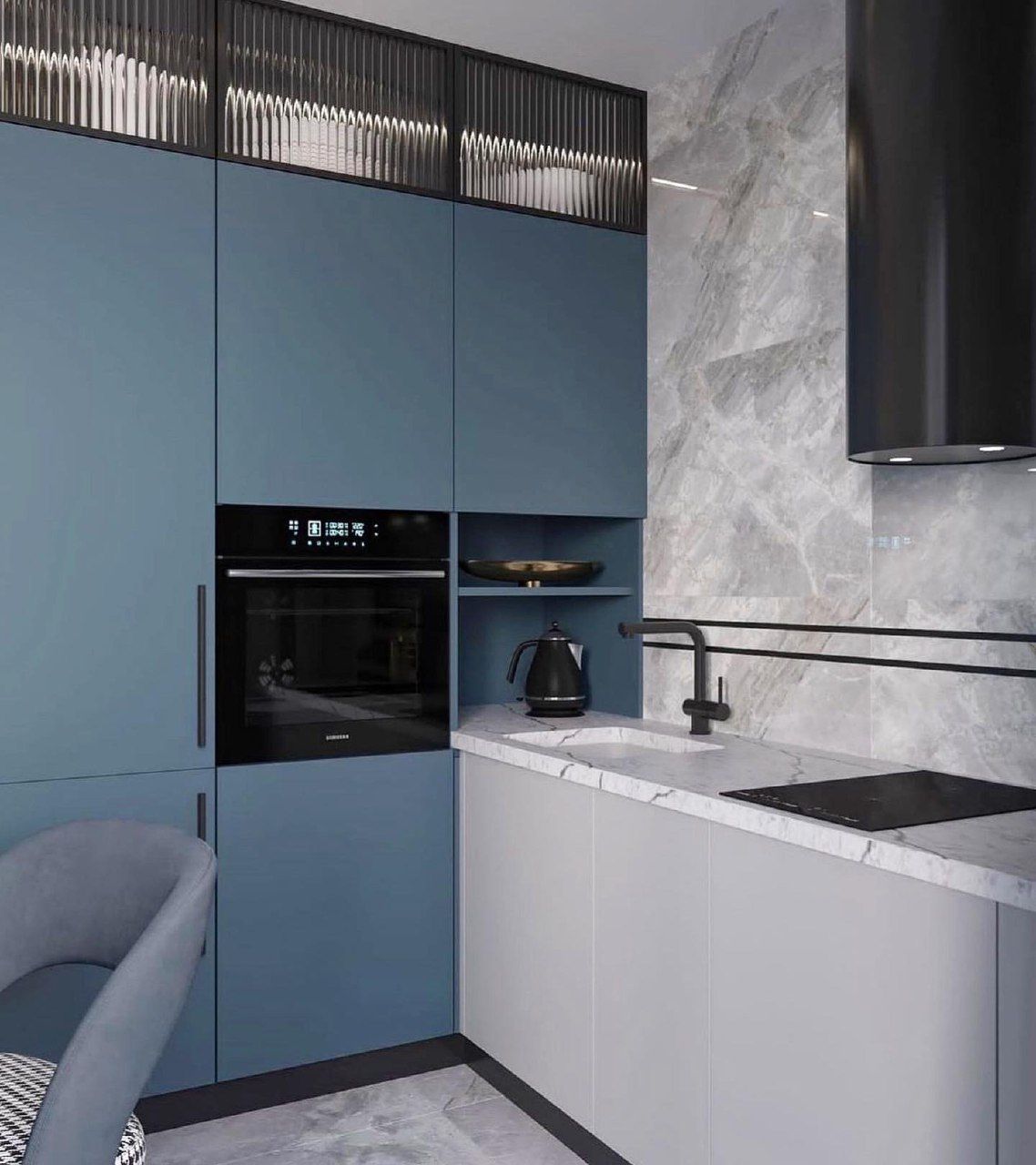 Кухня в современном стиле, ЖК Альпийский квартал, фото - 2