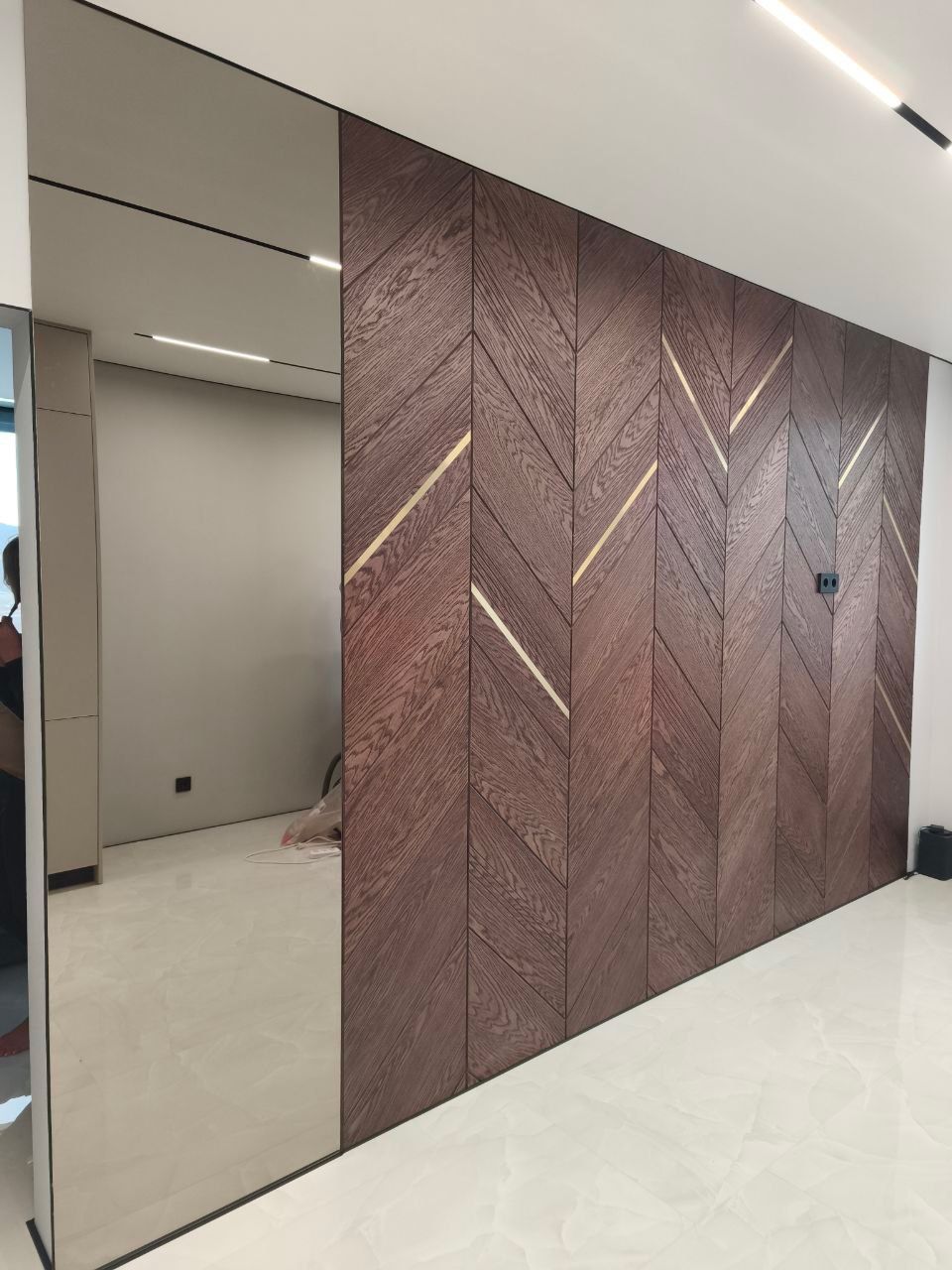 Комплект мебели для прихожей в цвете Фарфоровый оникс, ЖК Кислород, фото - 4